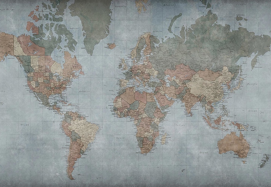 Обои Factura Kids WORLD MAP/1