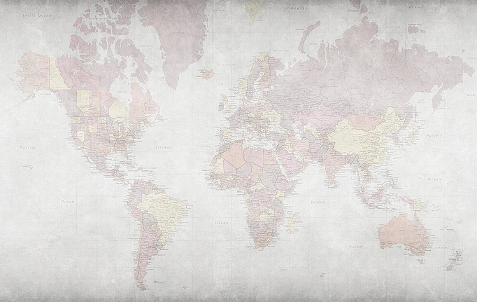 Российские обои Factura, коллекция Kids, артикул WORLD MAP/3