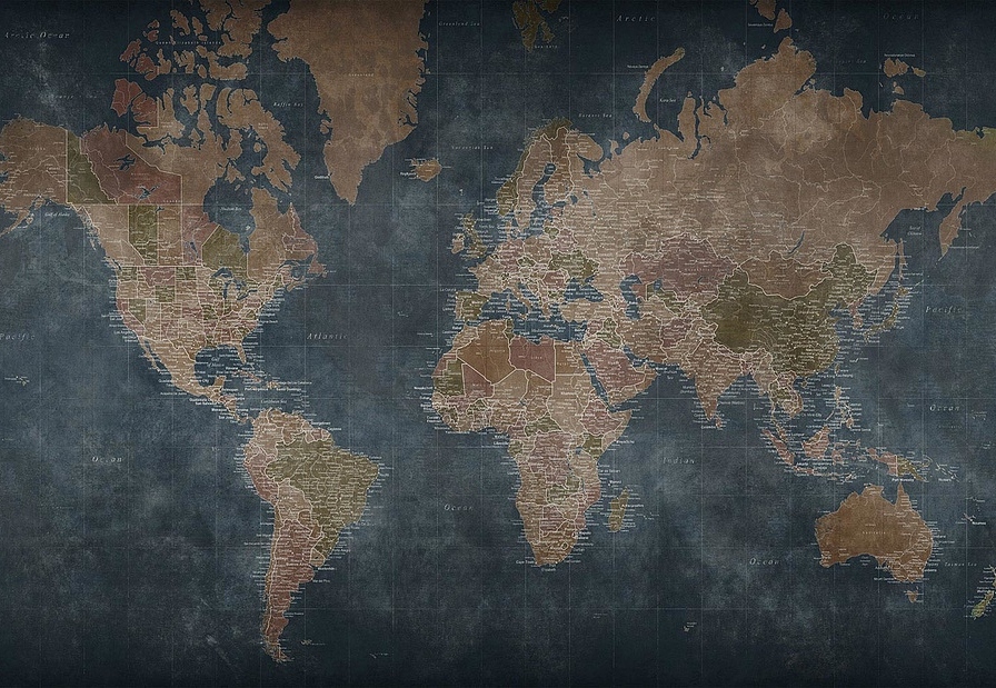 Обои Factura Kids WORLD MAP/6