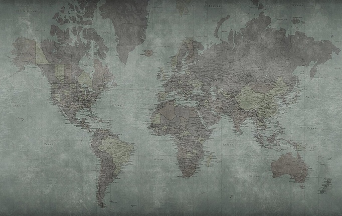 Российские обои Factura, коллекция Kids, артикул WORLD MAP/7
