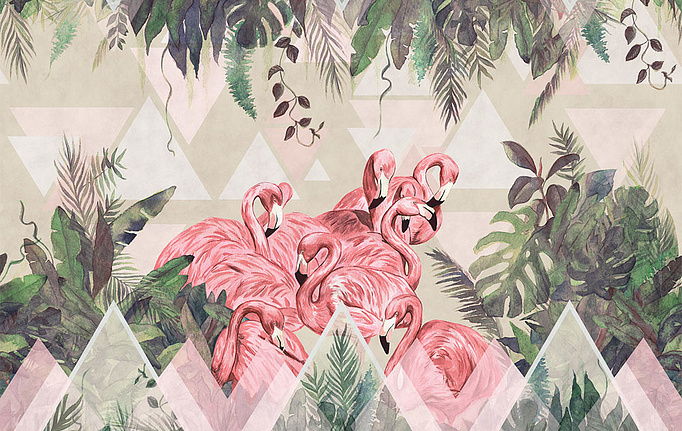 Российские обои Factura, коллекция Kids, артикул FLAMINGO/3