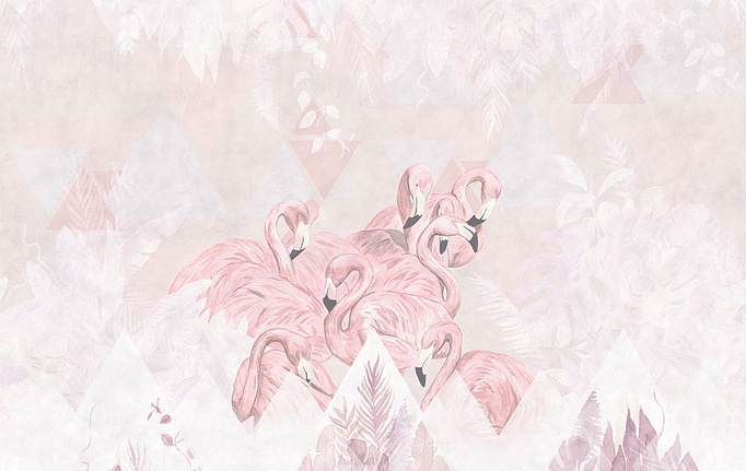 Российские обои Factura, коллекция Kids, артикул FLAMINGO/6