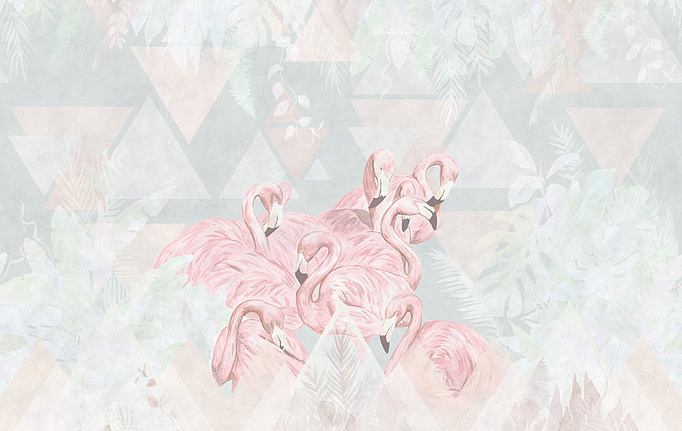 Российские обои Factura, коллекция Kids, артикул FLAMINGO/8