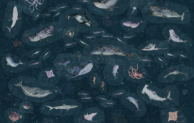 Российские обои Factura, коллекция Kids, артикул MARINE LIFE/3