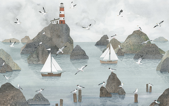 Российские обои Factura, коллекция Kids, артикул LIGHTHOUSE/1