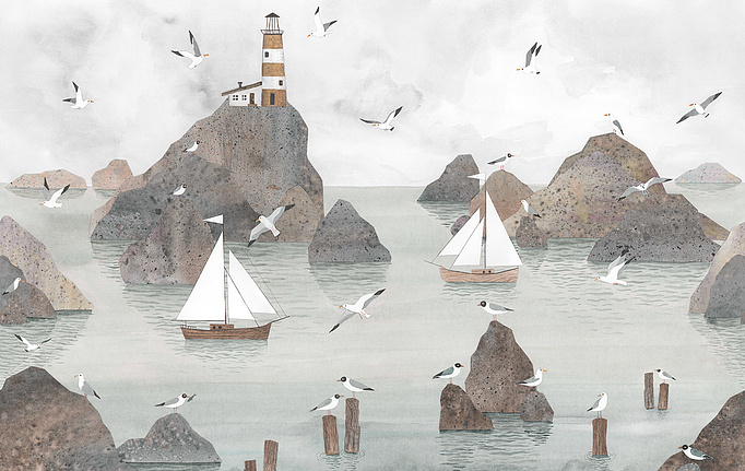 Российские обои Factura, коллекция Kids, артикул LIGHTHOUSE/2