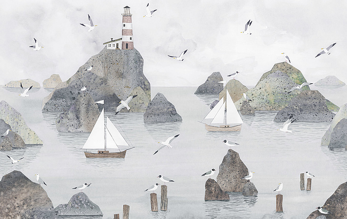 Российские обои Factura, коллекция Kids, артикул LIGHTHOUSE/3