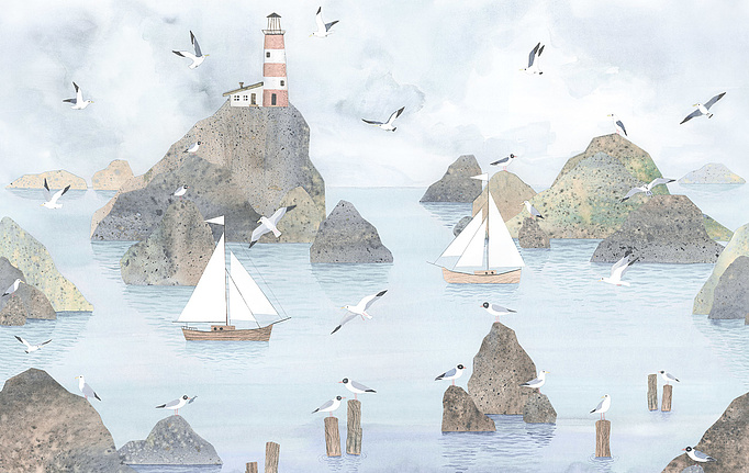 Российские обои Factura, коллекция Kids, артикул LIGHTHOUSE/5