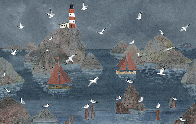 Российские обои Factura, коллекция Kids, артикул LIGHTHOUSE/6