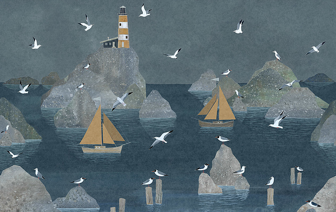 Российские обои Factura, коллекция Kids, артикул LIGHTHOUSE/7