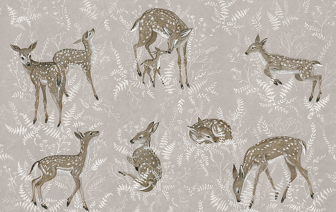 Российские обои Factura, коллекция Kids, артикул BAMBI/1