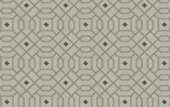 Американская ткань Fabricut, коллекция Luxe Nuances Granite Moon, артикул ArmonkLattice/Seashell