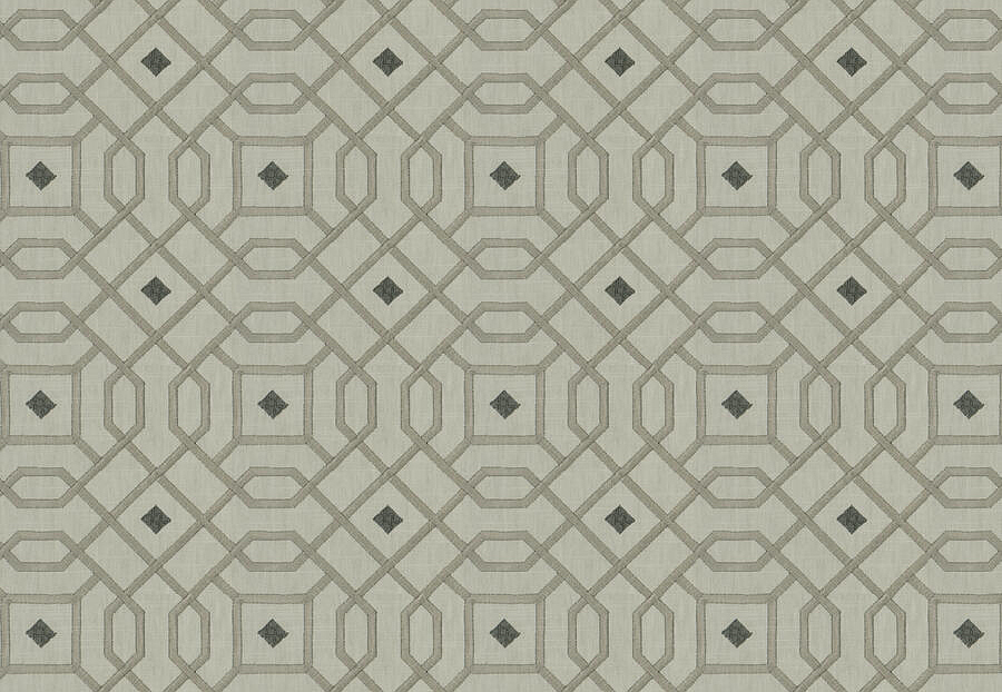 Ткань Fabricut Luxe Nuances Granite Moon ArmonkLattice/Seashell