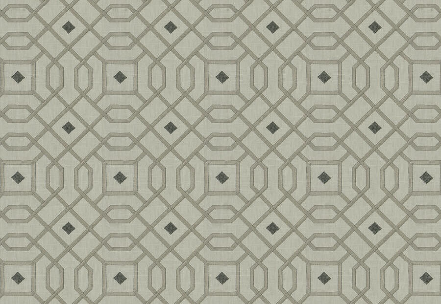 Ткань Fabricut Luxe Nuances Granite Moon ArmonkLattice/Seashell