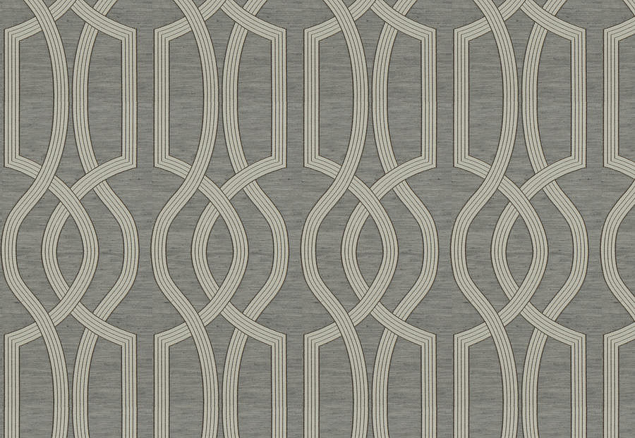 Ткань Fabricut Luxe Nuances Granite Moon NetWorth/Charcoal