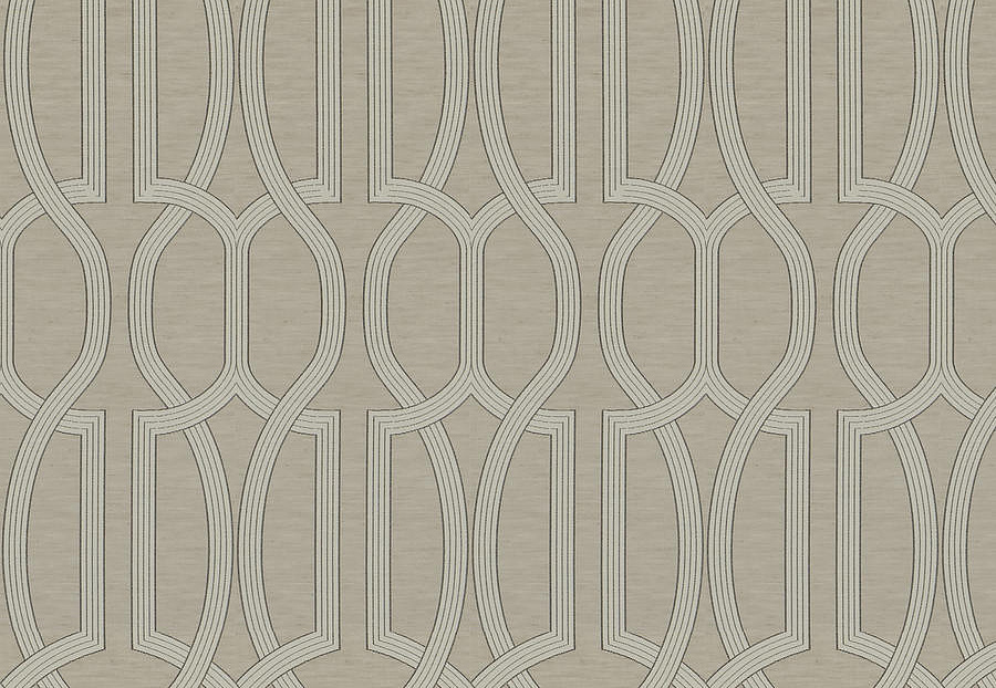 Ткань Fabricut Luxe Nuances Granite Moon NetWorth/Rattan