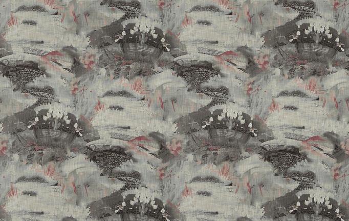 Американская ткань Fabricut, коллекция Luxe Nuances Granite Moon, артикул ParadiseValley/Rosecloud