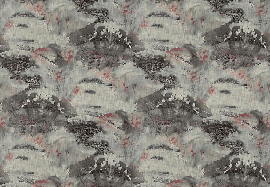 Ткань Fabricut Luxe Nuances Granite Moon ParadiseValley/Rosecloud