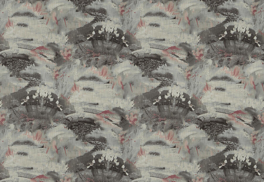 Ткань Fabricut Luxe Nuances Granite Moon ParadiseValley/Rosecloud