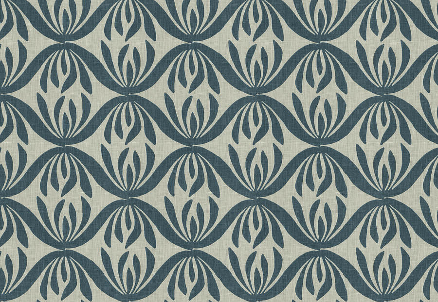Ткань Fabricut Chromatics Vol.XXVI Azure Automatism/Navy