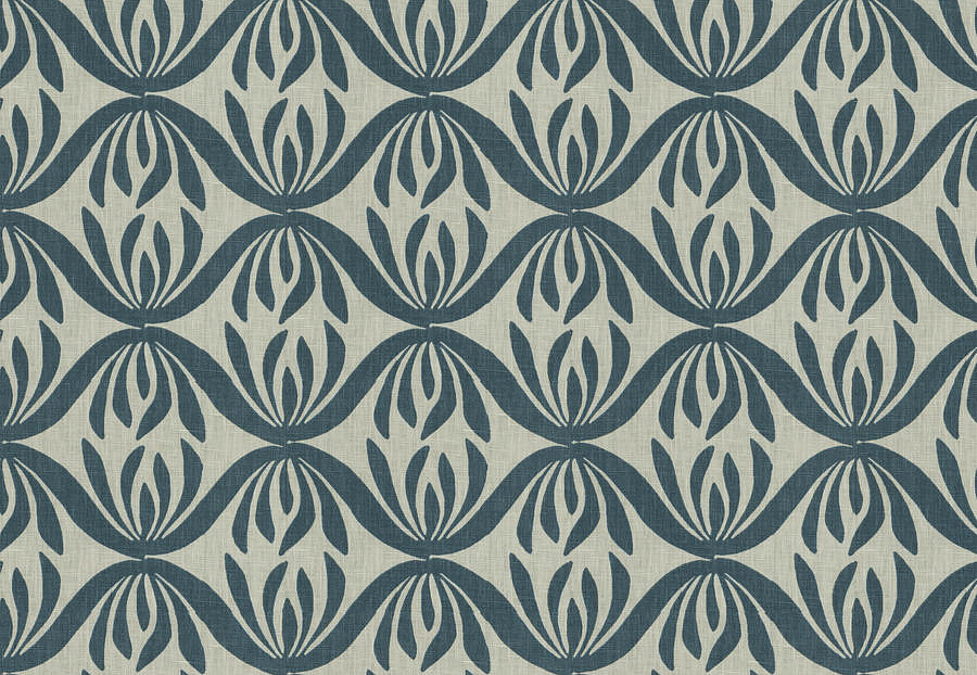 Ткань Fabricut Chromatics Vol.XXVI Azure Automatism/Navy