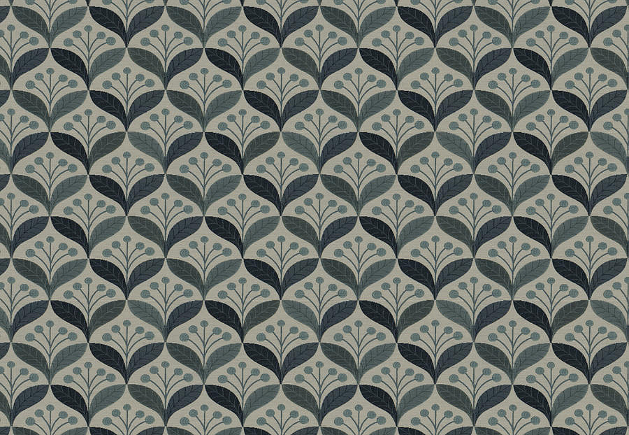 Ткань Fabricut Chromatics Vol.XXVI Azure CalderLeaves/Indigo
