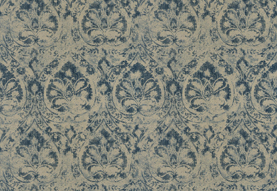 Ткань Fabricut Chromatics Vol.XXVI Azure CritiqueDamask/Navy
