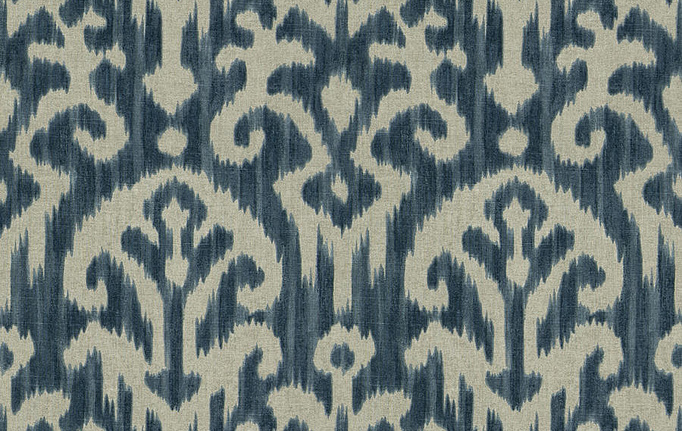 Американская ткань Fabricut, коллекция Chromatics Vol.XXVI Azure, артикул HueIkat/Royal