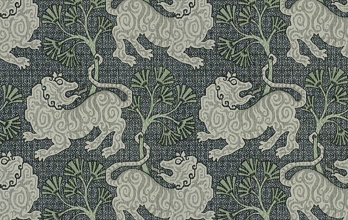 Американская ткань Fabricut, коллекция Chromatics Vol.XXVI Azure, артикул Lion'sDen/Indigo