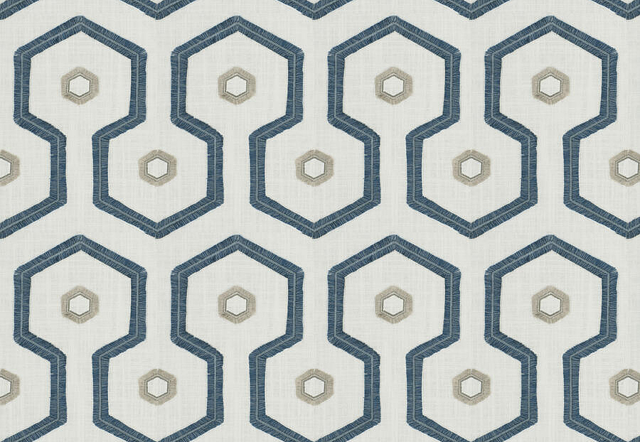 Ткань Fabricut Chromatics Vol.XXVI Azure NarvaFringe/Blue