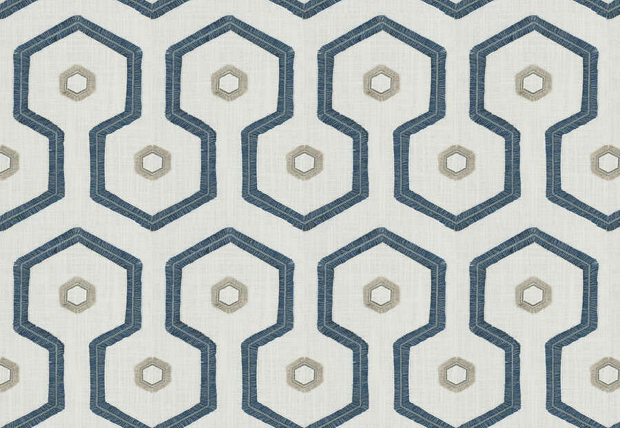 Ткань Fabricut Chromatics Vol.XXVI Azure NarvaFringe/Blue
