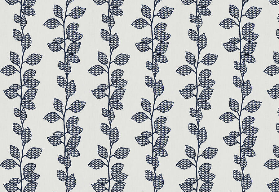 Ткань Fabricut Chromatics Vol.XXVI Azure RosseauLeaves/Navy