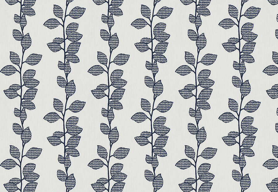 Ткань Fabricut Chromatics Vol.XXVI Azure RosseauLeaves/Navy