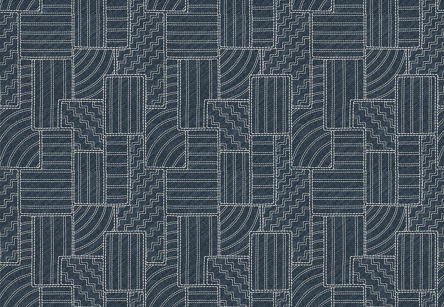 Ткань Fabricut Chromatics Vol.XXVI Azure RoughPatch/Midnight