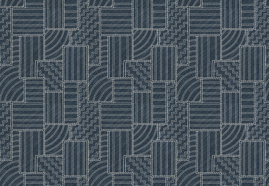 Ткань Fabricut Chromatics Vol.XXVI Azure RoughPatch/Midnight