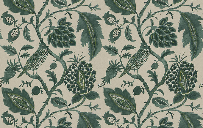 Американская ткань Fabricut, коллекция Chromatics Vol.XXVI Succulent, артикул Hermitage/Peacock
