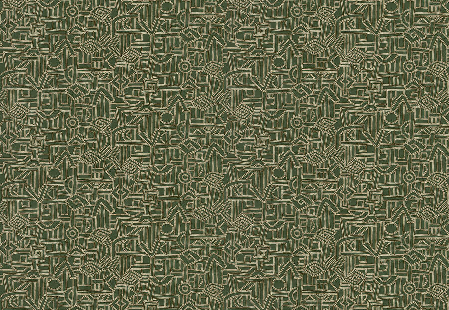 Ткань Fabricut Chromatics Vol.XXVI Succulent Hieroglyphics/Leaf