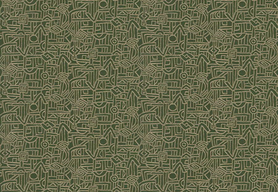 Ткань Fabricut Chromatics Vol.XXVI Succulent Hieroglyphics/Leaf