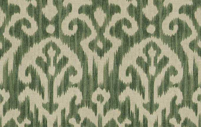 Американская ткань Fabricut, коллекция Chromatics Vol.XXVI Succulent, артикул HueIkat/KellyGreen
