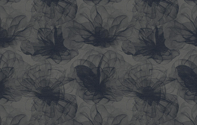 Американская ткань Fabricut, коллекция Luxe Nuances Sapphire Forest, артикул AffluentBlossom/Indigo
