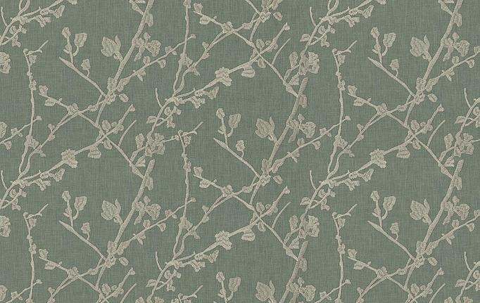 Американская ткань Fabricut, коллекция Luxe Nuances Sapphire Forest, артикул AltosBlossom/Aqua