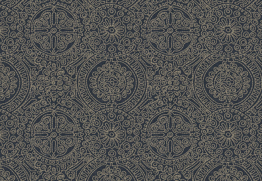 Ткань Fabricut Luxe Nuances Sapphire Forest Calabasas/Denim