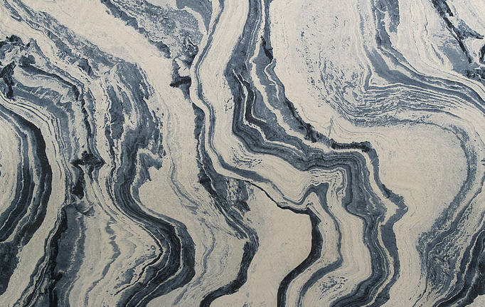 Американская ткань Fabricut, коллекция Luxe Nuances Sapphire Forest, артикул MarbleSatin/Navy