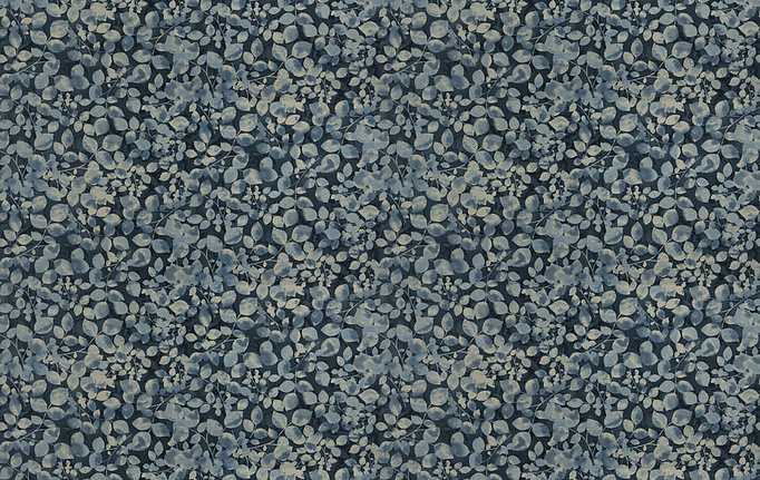 Американская ткань Fabricut, коллекция Luxe Nuances Sapphire Forest, артикул PotomacLeaves/Lapis