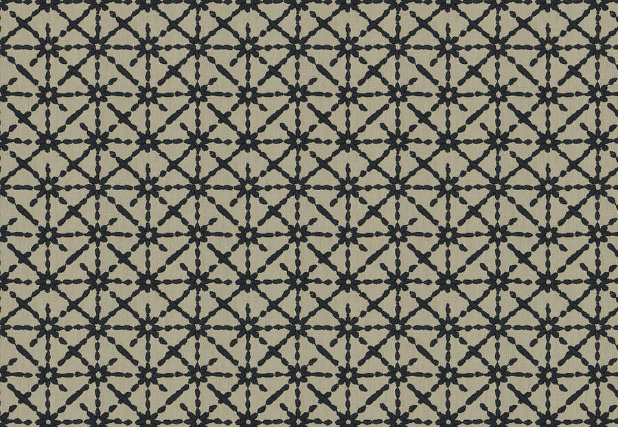 Ткань Fabricut Luxe Nuances Sapphire Forest Starry-Eyed/Indigo