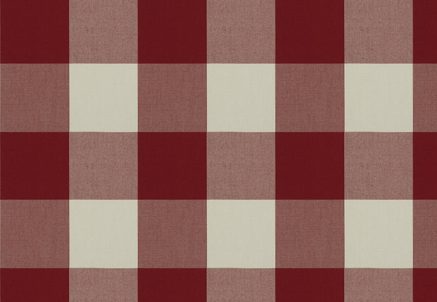 Ткань Fabricut Clean & Classic Indoor/Outdoor Checks & Stripes CampingCheck/Ruby