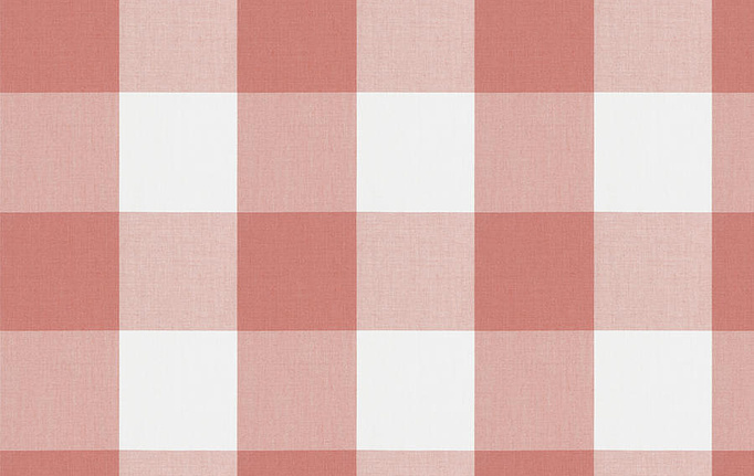 Американская ткань Fabricut, коллекция Clean & Classic Indoor/Outdoor Checks & Stripes, артикул CampingCheck/Coral