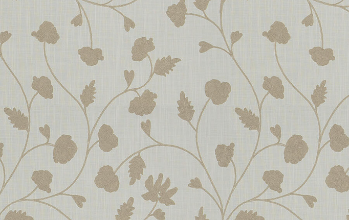 Американская ткань Fabricut, коллекция Chromatics Vol.XXVI Ecru, артикул MaceinFloral/Natural