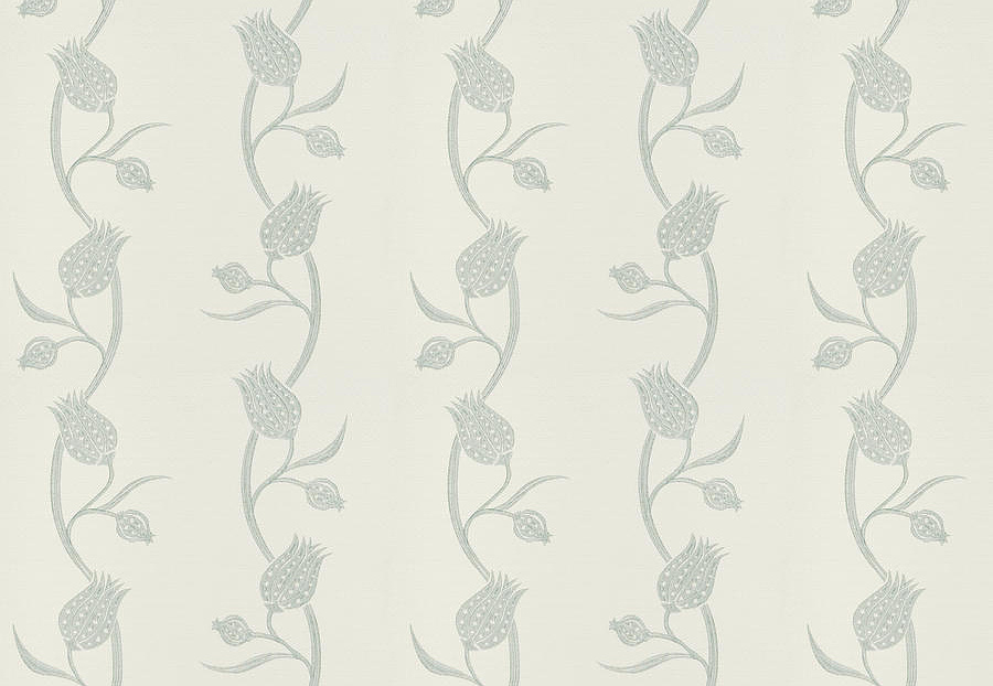 Ткань Stroheim Matelasses & Quilts TulipaExoticis/Glacier