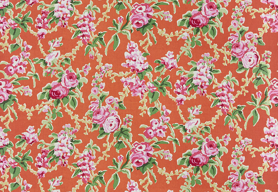Ткань Stroheim Dana Gibson Prints II Chintz/Persimmon